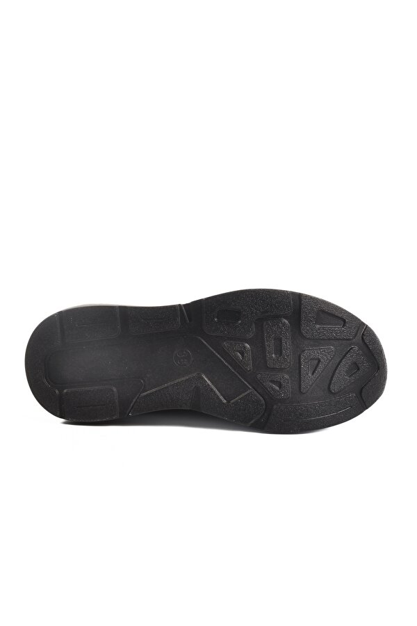 Ayakmod Siyah Anorak Bağcıklı Kadın Sneaker 702417 Z