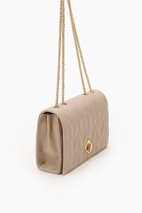 Levidor 930075 Çanta Vizon  Kadın Omuz Çantası