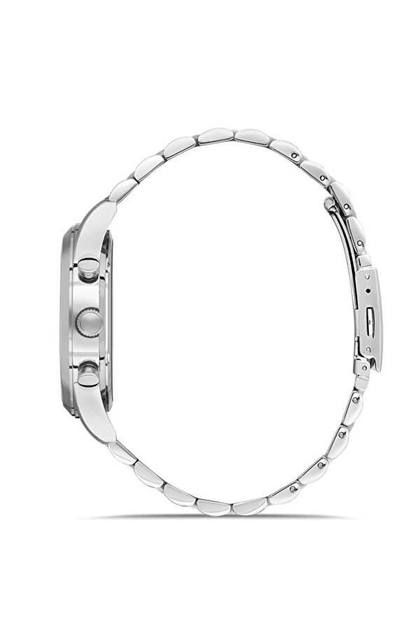 Rms Zeitmeister RMS.1.AG1163.08 Tüm Fonksiyonlar Aktif Kristal Camlı Çelik Kordon Çelik Kasa 5 ATM Suya Dayanıklı Metalik Renk Erkek Kol Saati