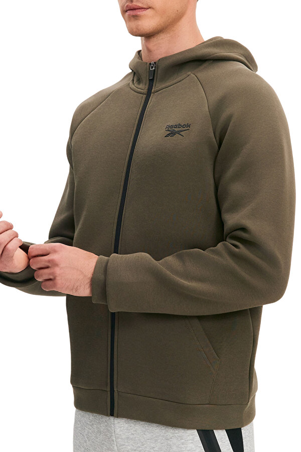 REEBOK Clothing Reebok Core Zip Through Hoody Хаки