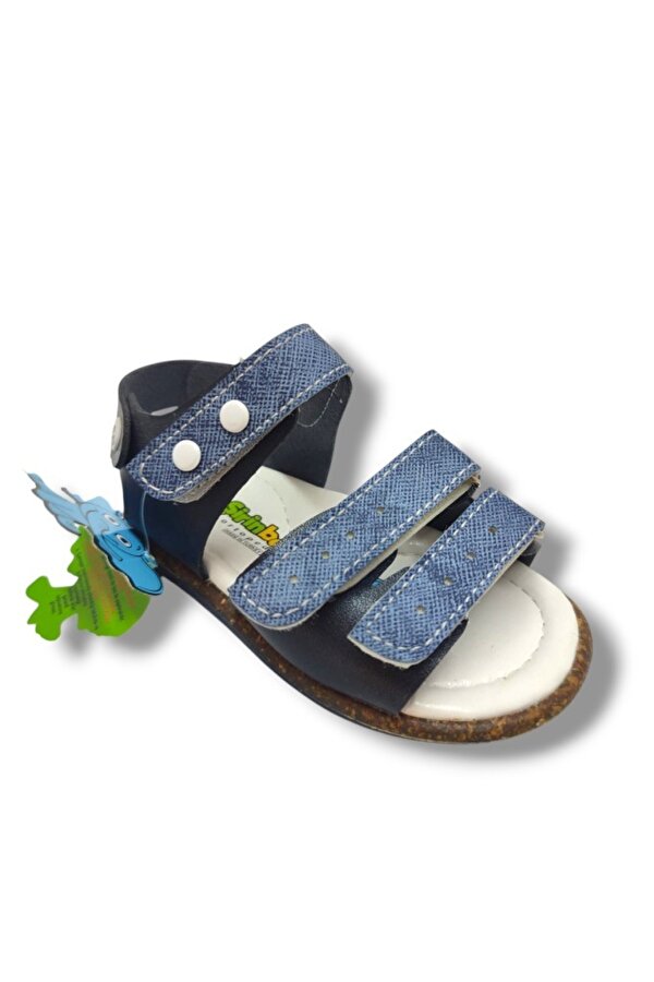 ŞİRİNGENÇ Şiringenç 1720-20 Anatomik 3 Cırt Bant Erkek Çocuk Sandalet Lacivert Mavi 21-25