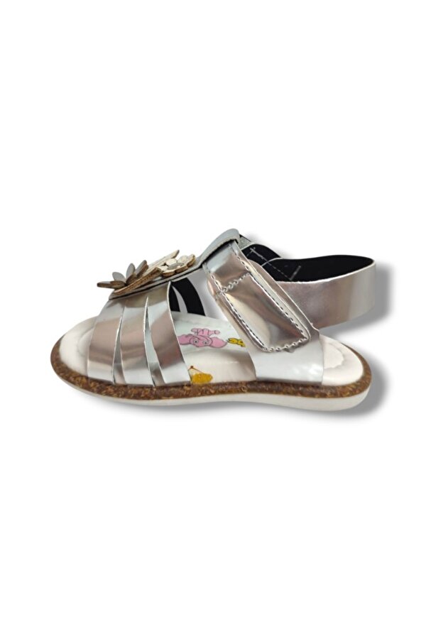 ŞİRİNGENÇ Şirinbebe 1657-20 Çift Çicekli Kız Çocuk Sandalet 21-25