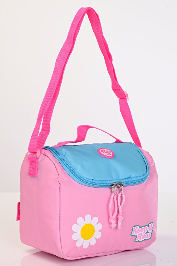 Muggle Mu-5941 Papatya Desenli Okul Çanta Seti 3'lü – Sırt Çantası, Beslenme Çantası ve Kalemlik