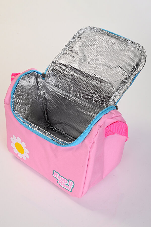 Muggle Mu-5941 Papatya Desenli Okul Çanta Seti 3'lü – Sırt Çantası, Beslenme Çantası ve Kalemlik