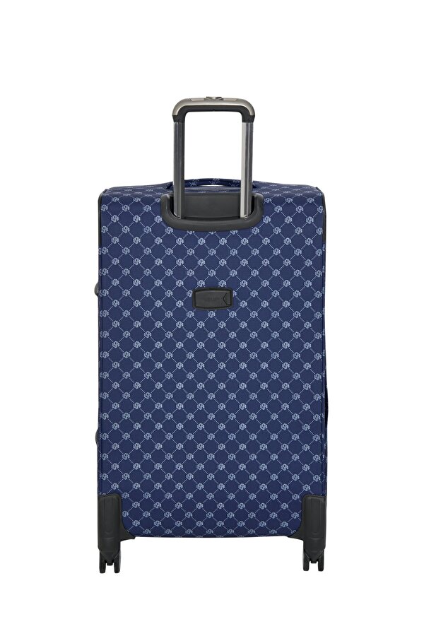 U.S. Polo Assn. U.S. Polo. Assn. 24041-24039-24038-24040 Büyük boy Unisex Monogram Kumaş valiz tatil bavul LACİVERT