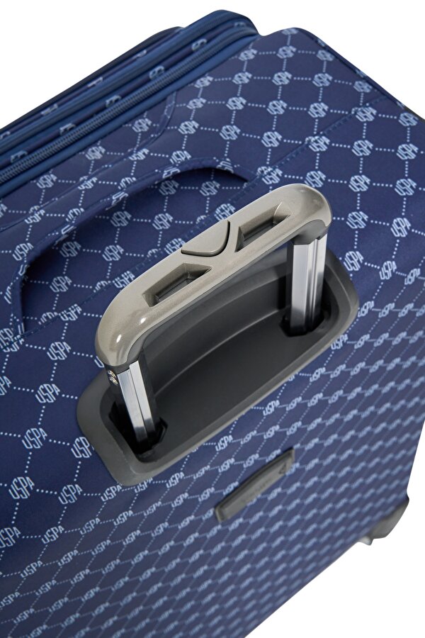 U.S. Polo Assn. U.S. Polo. Assn. 24041-24039-24038-24040 Büyük boy Unisex Monogram Kumaş valiz tatil bavul LACİVERT