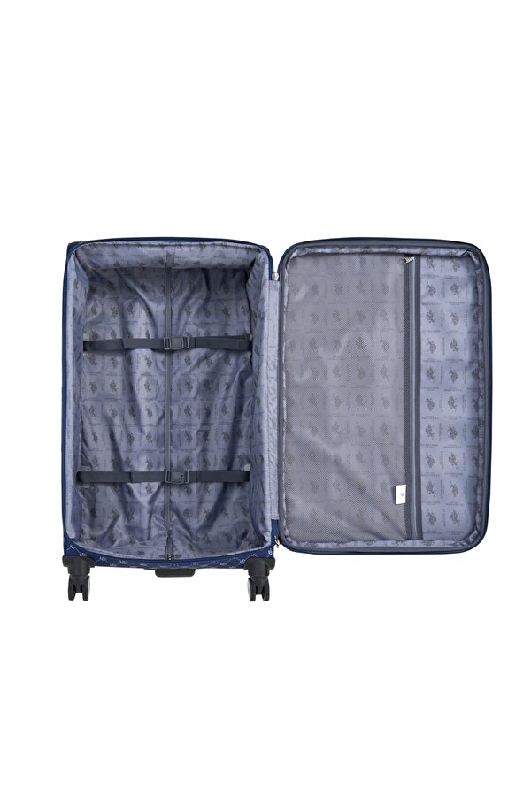 U.S. Polo Assn. U.S. Polo. Assn. 24041-24039-24038-24040 Büyük boy Unisex Monogram Kumaş valiz tatil bavul LACİVERT