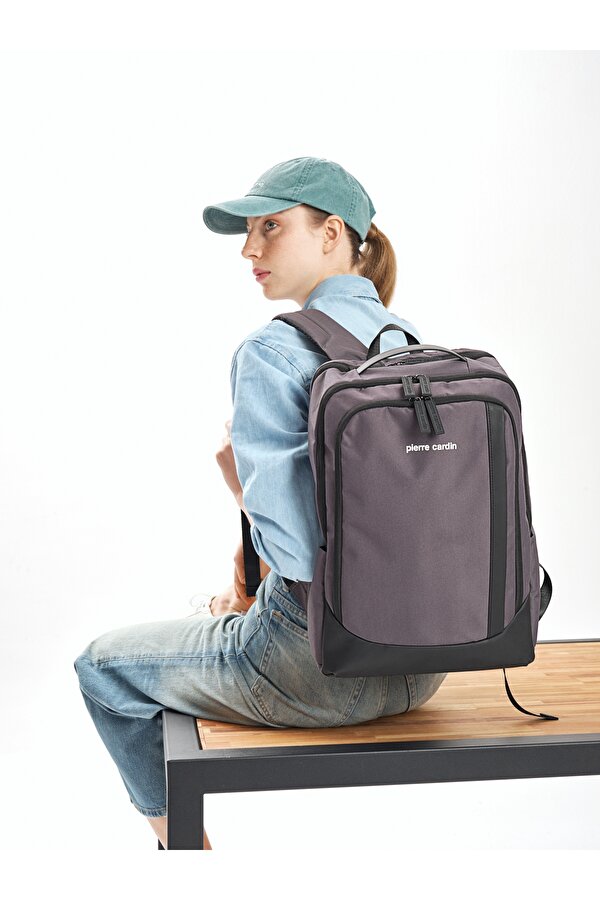 Pierre Cardin 170195 UNİSEX SIRT ÇANTASI OKUL  ÇANTASI GRİ