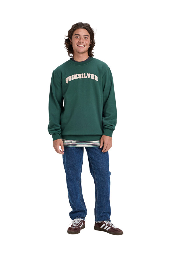 QUIKSILVER Clothing Quiksilver Graphic Crew Зеленый 004