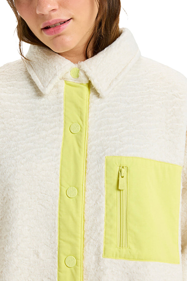 ROXY Clothing Roxy Chloe Kim Polar Shacket Белый