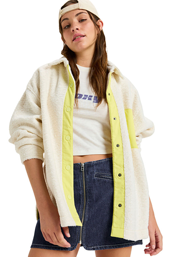 ROXY Clothing Roxy Chloe Kim Polar Shacket Белый