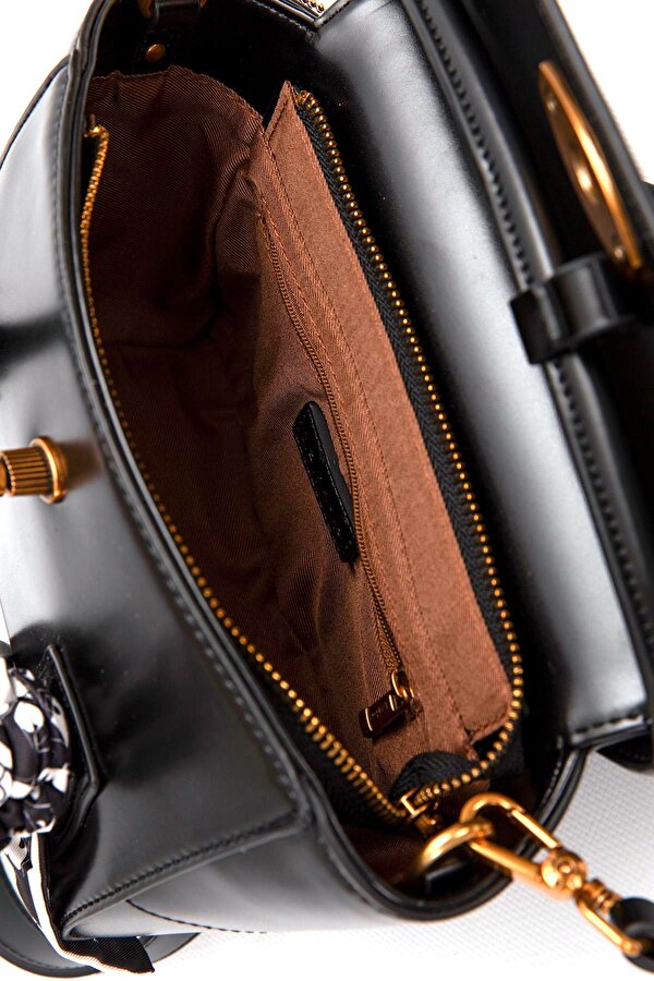 Levidor 930459 Kadın Fular Detaylı Omuz Çantası Siyah