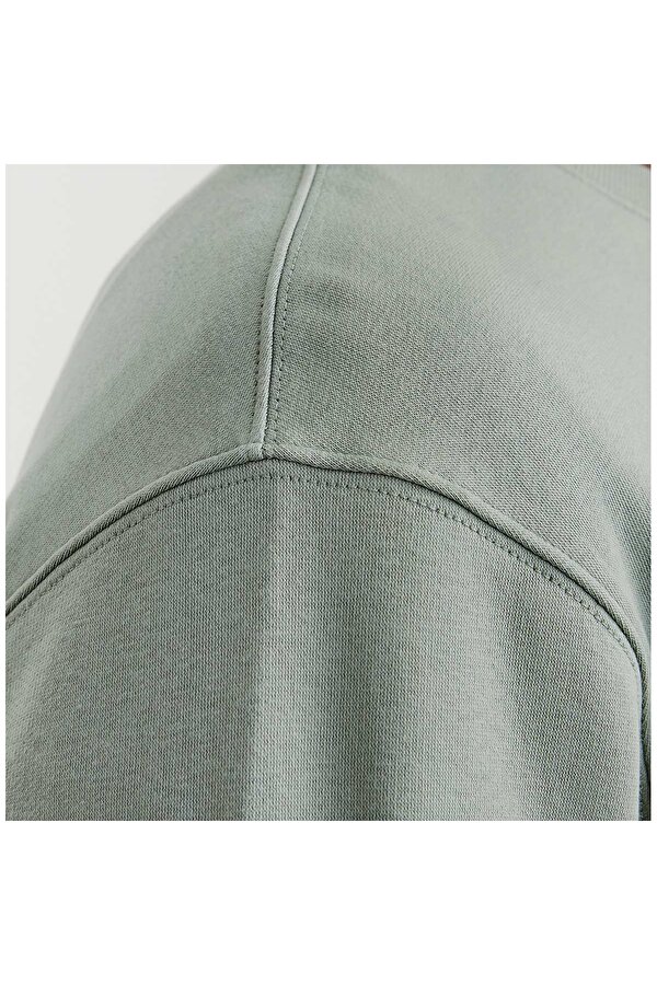 Jack & Jones Jack&Jones Star Basic Erkek Yeşil Bisiklet Yaka Sweatshirt