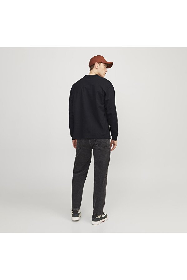 Jack & Jones Jack&Jones Vesterbro Erkek Siyah Bisiklet Yaka Tişört