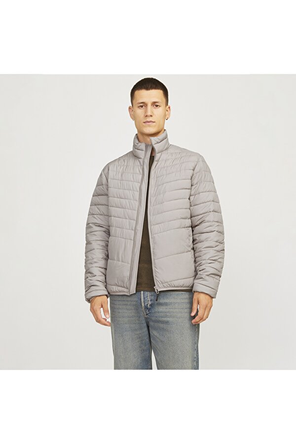 Jack & Jones Jack&Jones State Packable Puffer Colar Erkek Bej Dik Yaka Mont