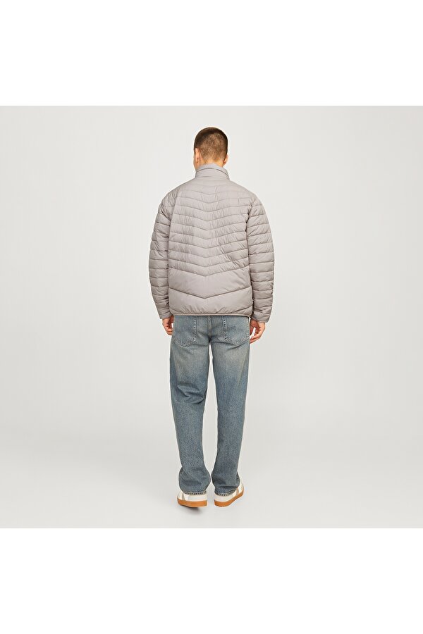 Jack & Jones Jack&Jones State Packable Puffer Colar Erkek Bej Dik Yaka Mont