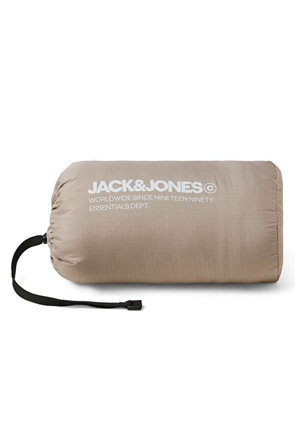 Jack & Jones Jack&Jones State Packable Puffer Colar Erkek Bej Dik Yaka Mont