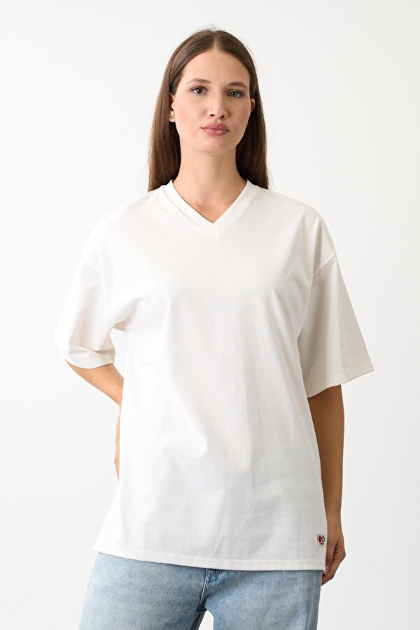 Alexander Gardi V Yaka Oversize T-shirt (E24-742A-WN)