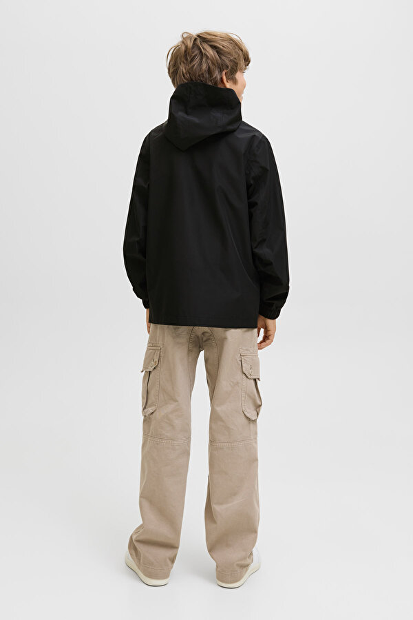 Jack & Jones JJEFLYNN RAIN JACKET SN J Siyah Erkek Çocuk Ceket