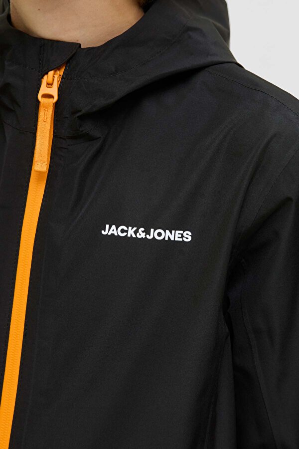 Jack & Jones JJEFLYNN RAIN JACKET SN J Siyah Erkek Çocuk Ceket