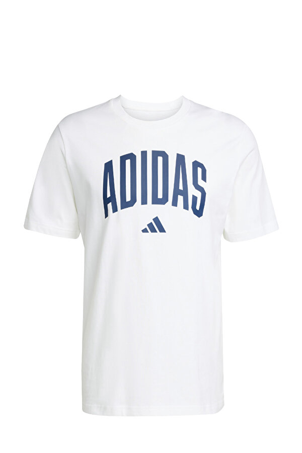 adidas M COLLEGIATE T Beyaz Erkek Kısa Kol T-Shirt