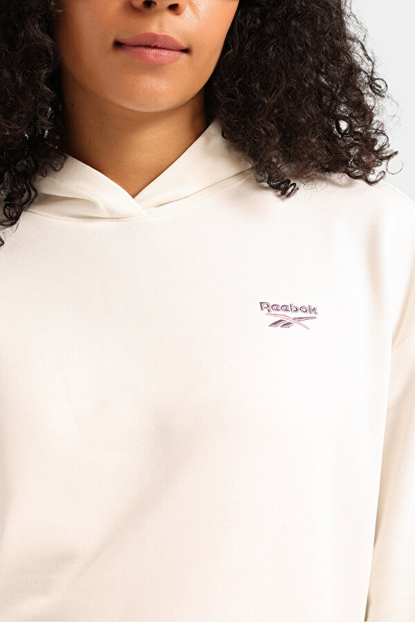 Reebok NEW ID RELAX SL HOODIE Ekru Kadın Sweatshirt
