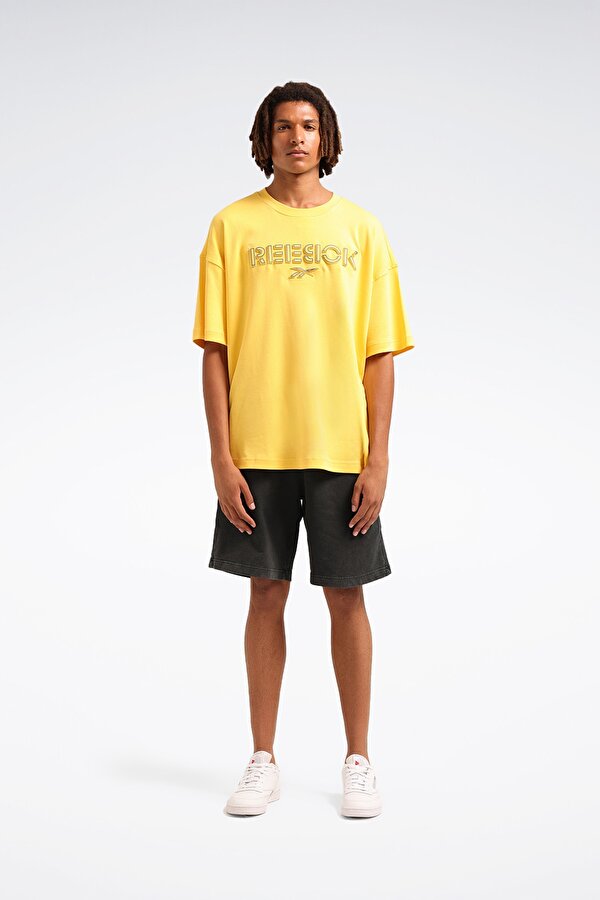 Reebok DEYNA TEE Sarı Erkek Kısa Kol T-Shirt