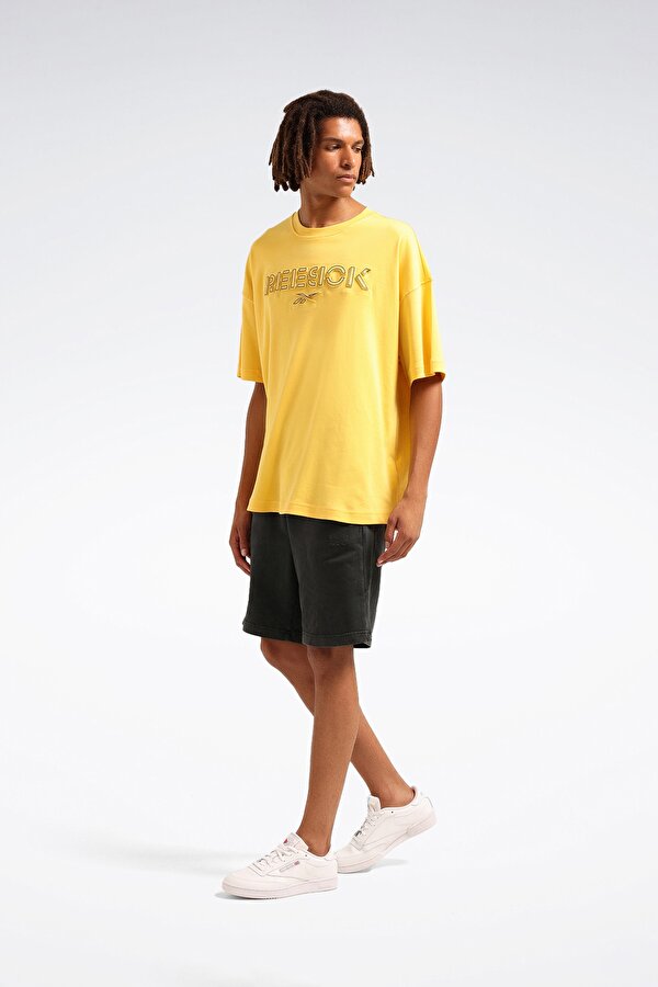 Reebok DEYNA TEE Sarı Erkek Kısa Kol T-Shirt