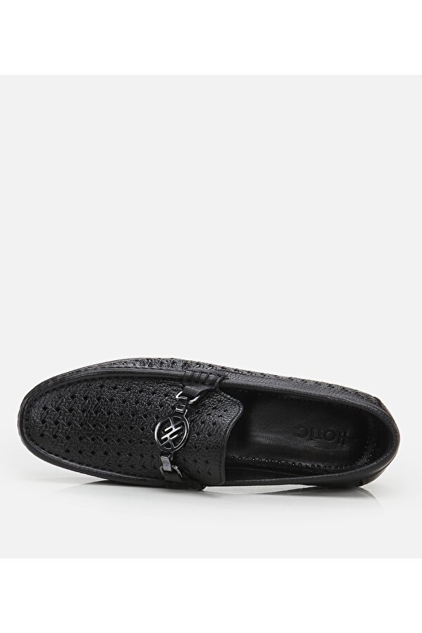 Hotiç Erkek Deri Siyah Loafer