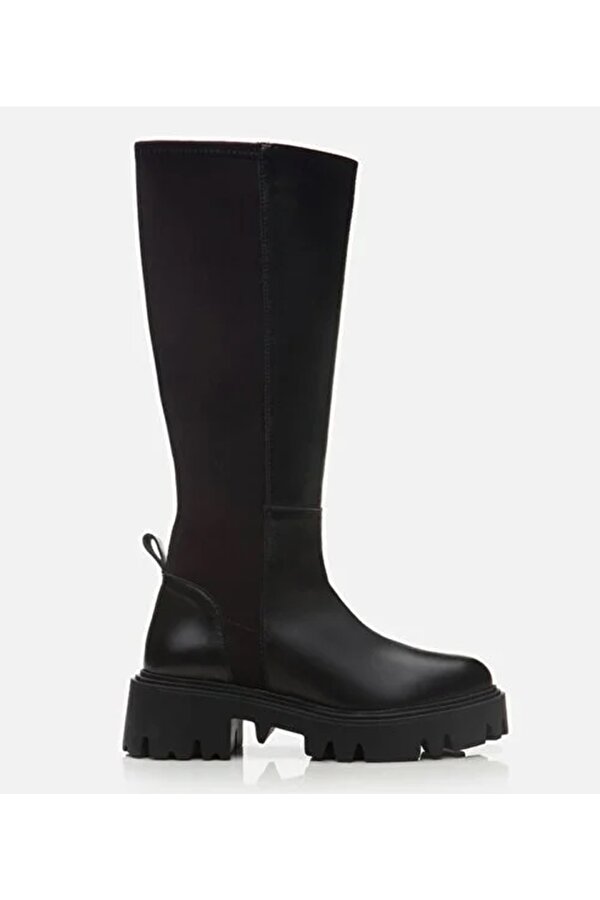 Hotiç Kadın Deri Siyah Çizme