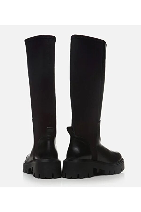 Hotiç Kadın Deri Siyah Çizme