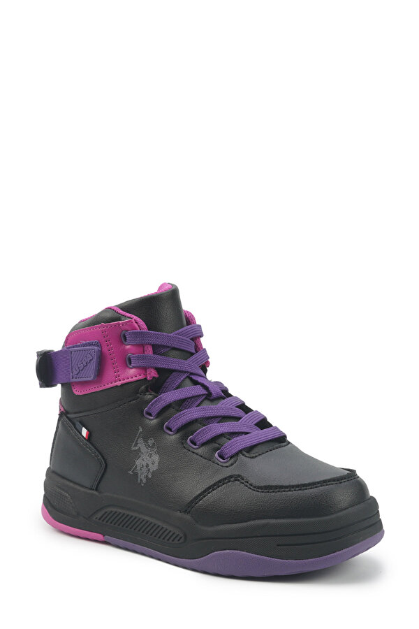 PHITA JR 5PR Siyah Kız Çocuk High Sneaker - Görsel 3