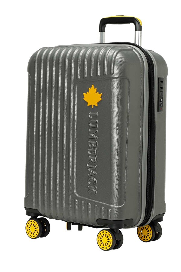 Lumberjack BERLIN -K ABS 5PR Gri Unisex Küçük Boy Valiz