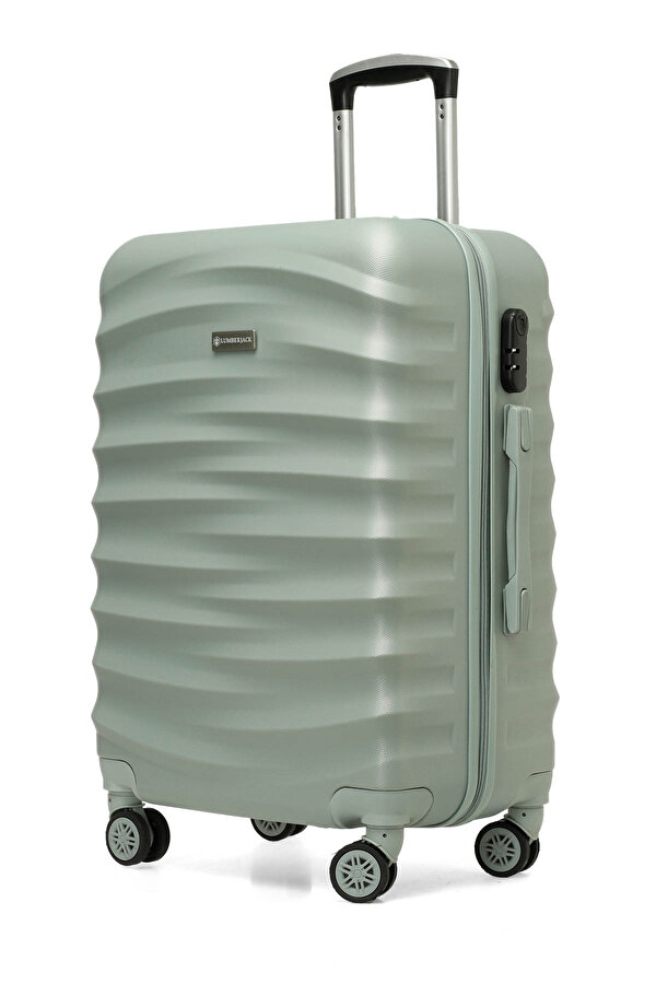 Lumberjack NEWYORK -O ABS 5PR Yeşil Unisex Orta Boy Valiz