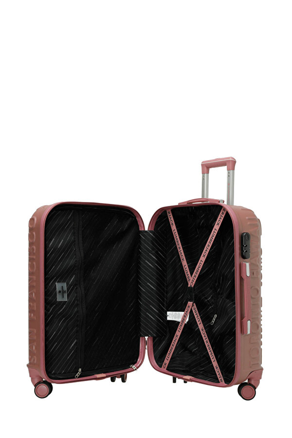 Lumberjack LUGANO -B ABS 5PR Pudra Unisex Büyük Boy Valiz