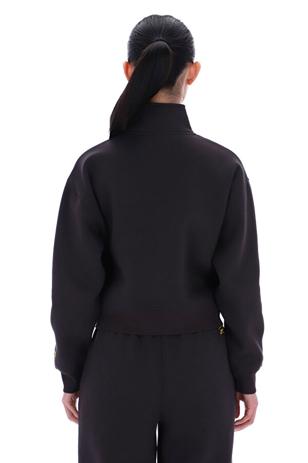 REEBOK Clothing Reebok Tatty Funnel Neck Zip Top Черный