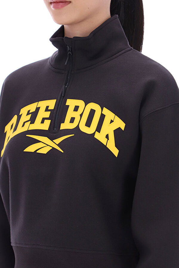 REEBOK Clothing Reebok Tatty Funnel Neck Zip Top Черный