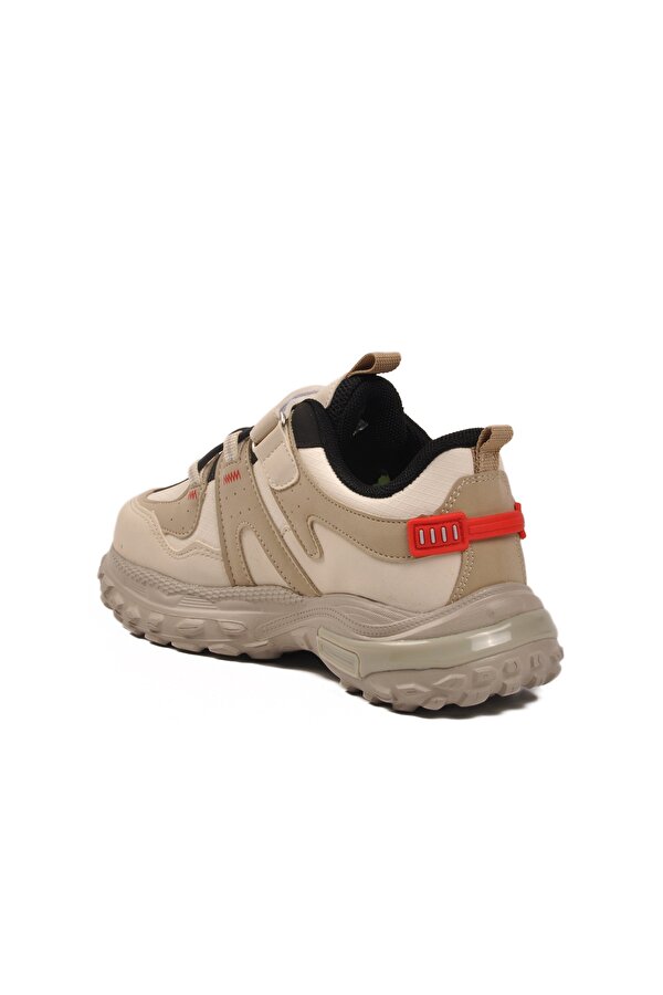 Pepino Krem Cırtlı Hafif Erkek Çocuk Spor Ayakkabı 1734 F