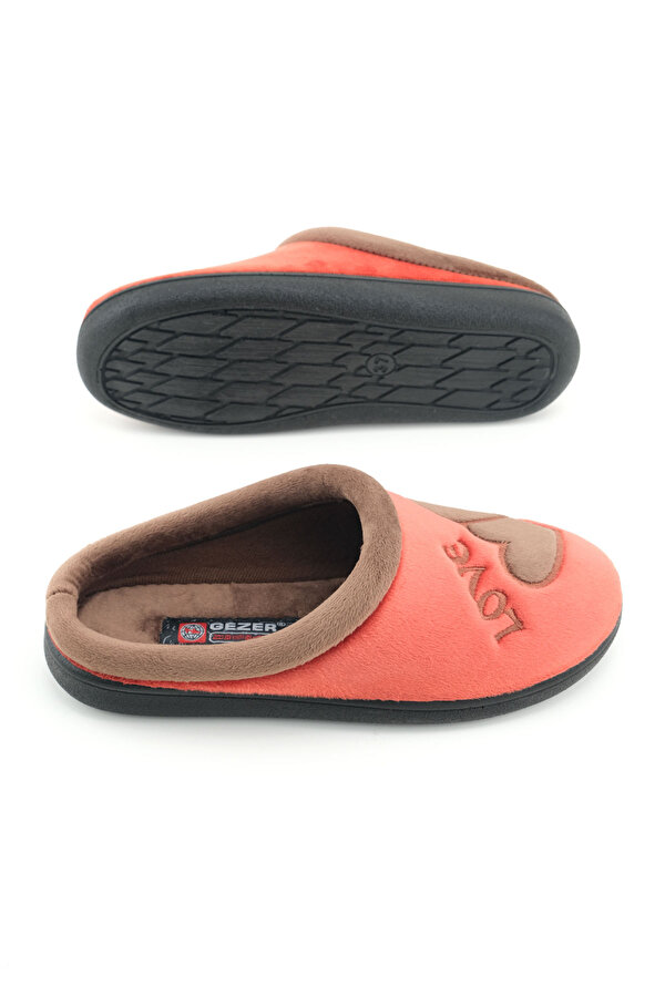 GEZER Kadın Kışlık Nakışlı Tasarım Havlu Kumaş PU Taban Rahat Ev Bahçe Gondol Terlik