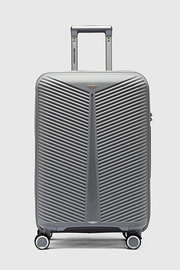 byHAKAN My-pp Bilbao tekerlekli kırılmaz valiz 3'lü set bavul A.GRİ