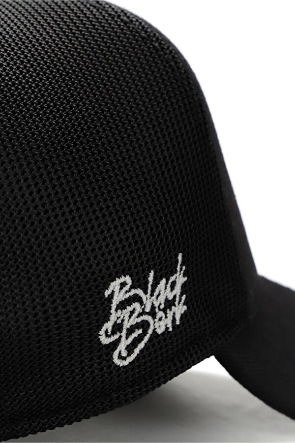 BlackBörk Kartal Logolu Siyah Trucker Şapka