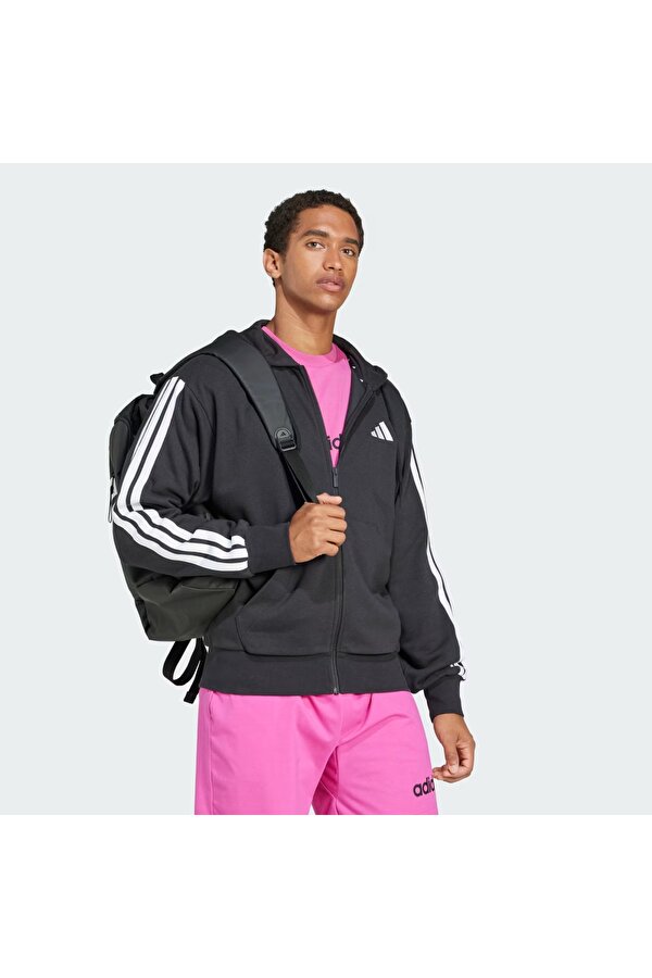 adidas M 3S Ft Fz Hd Erkek Fermuarlı Sweatshirt JD1877