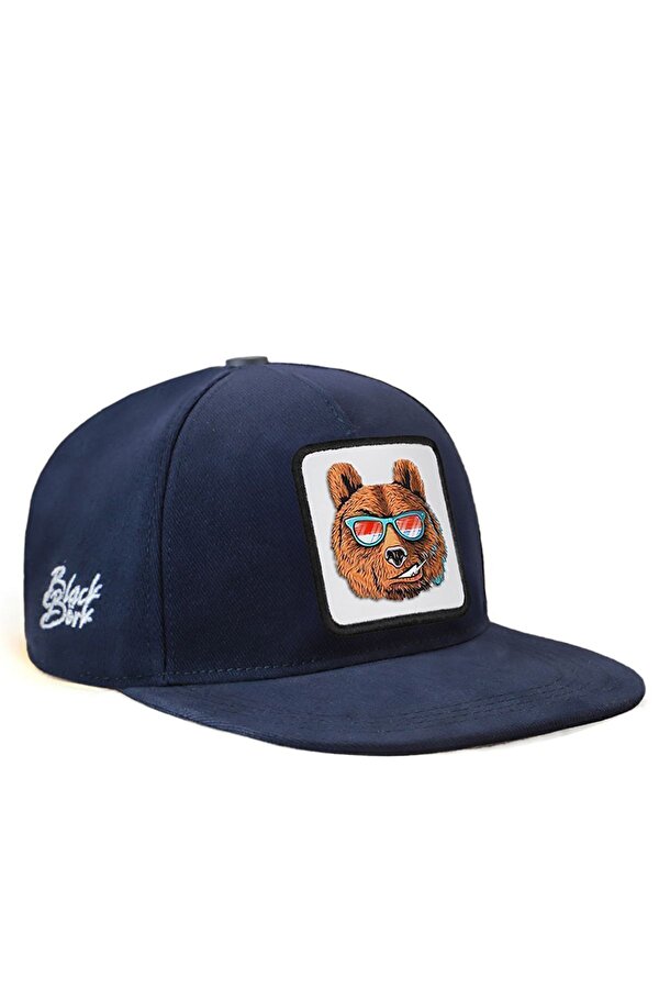 BlackBörk Hip Hop Kids Ayı Logolu Lacivert Çocuk Beyzbol Şapka