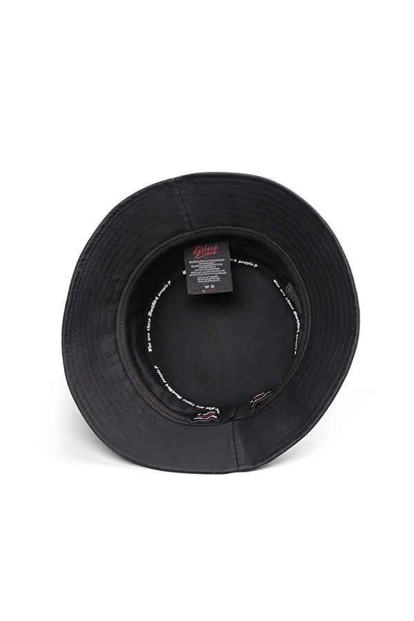 BlackBörk Bucket Aslan Logolu Siyah Şapka