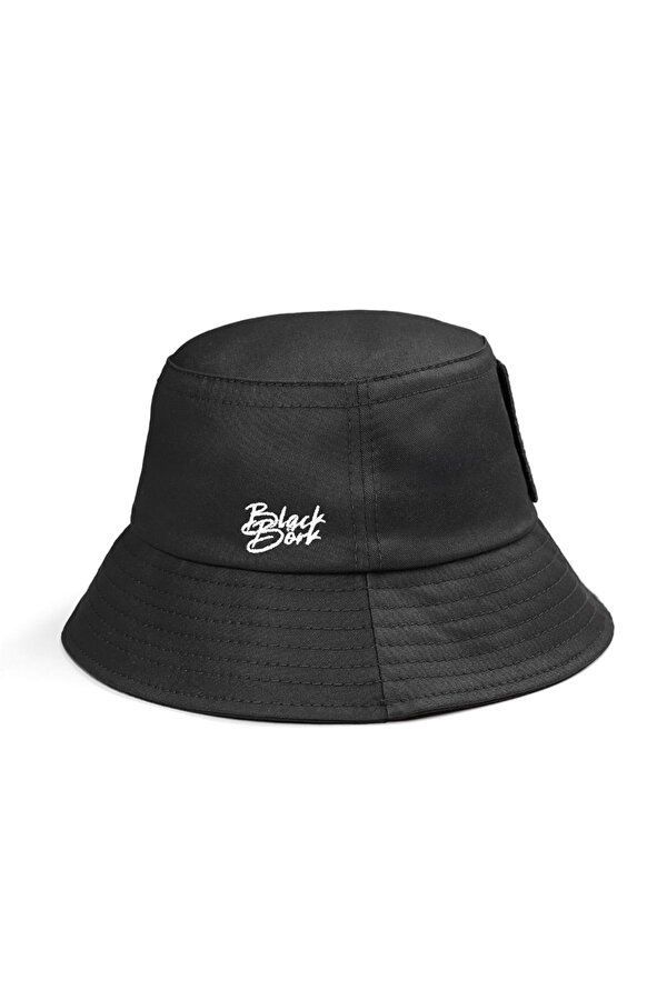 BlackBörk Bucket Aslan Logolu Siyah Şapka