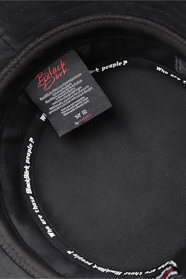 BlackBörk Kaplan Logolu Siyah Bucket Şapka