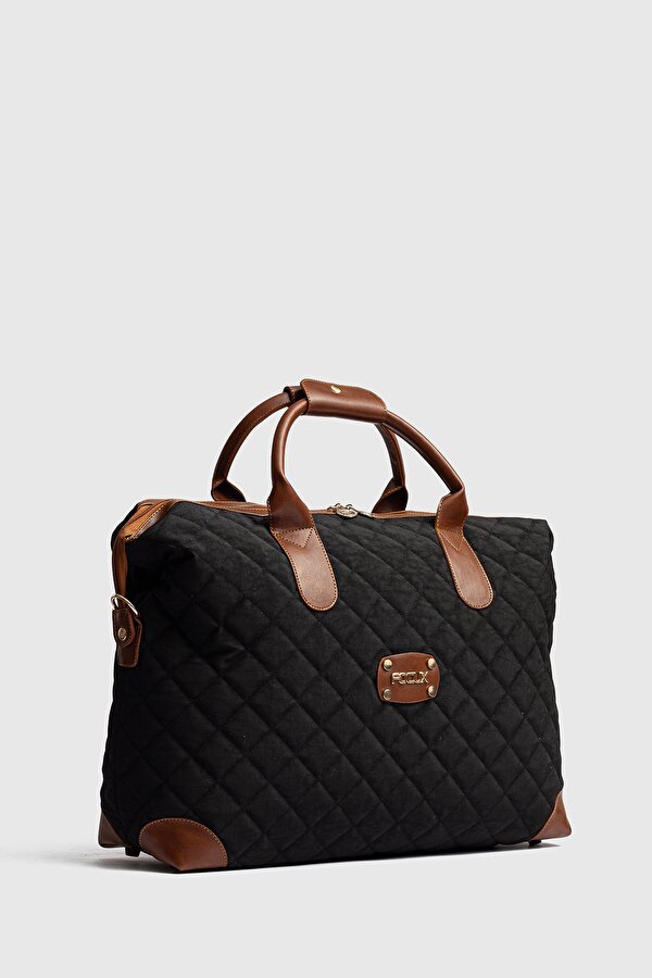 byHAKAN GK74 Nakışlı Valiz  Seyahat Tatil Bavulu SİYAH