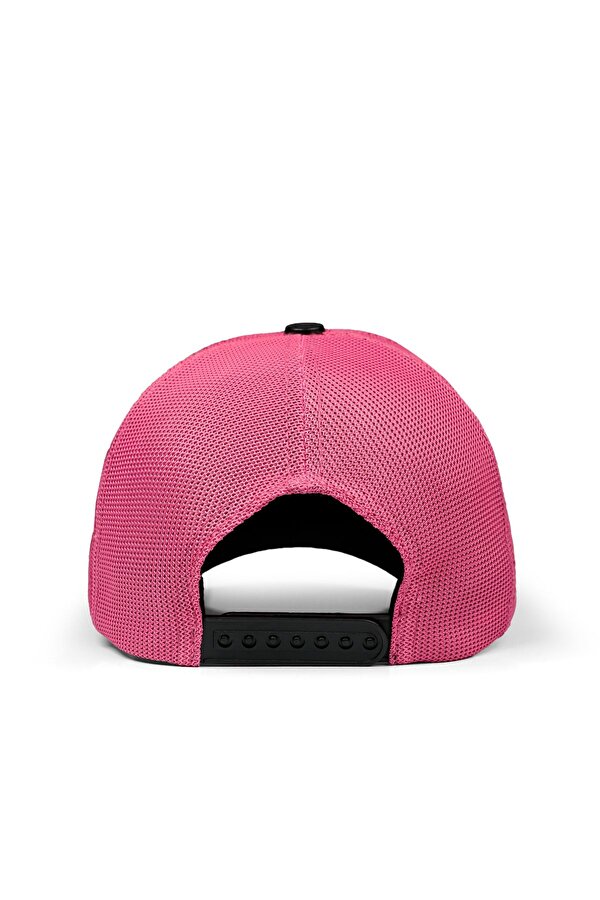 BlackBörk Panda Logolu Siyah-Pembe Trucker Şapka