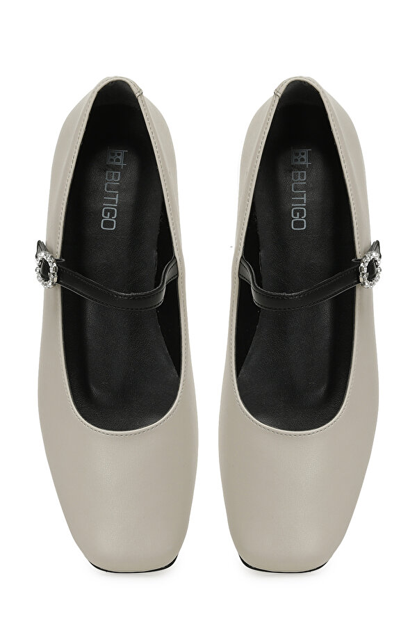 Butigo 24K-128 5PR Bej Kadın Babet