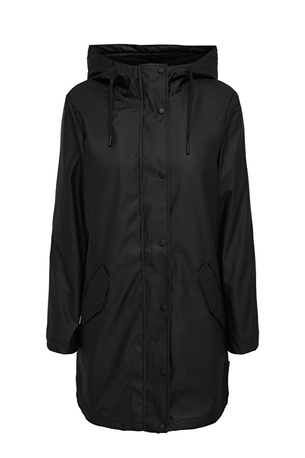 Only ONLSALLY RAINCOAT OTW NOO Siyah Kadın Mont